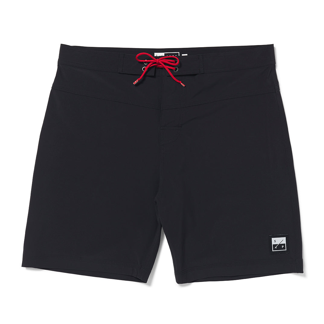 A glimpse at our four-way stretch, quick dry board shorts made from recycled polyester.