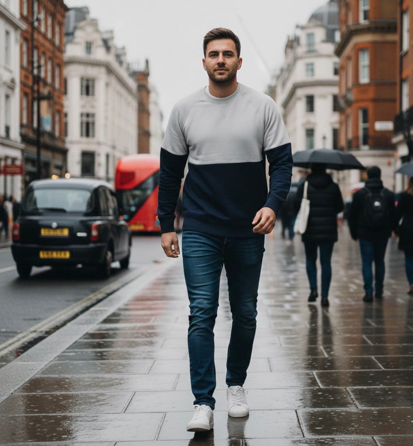 The Dual - Organic Raglan Crew