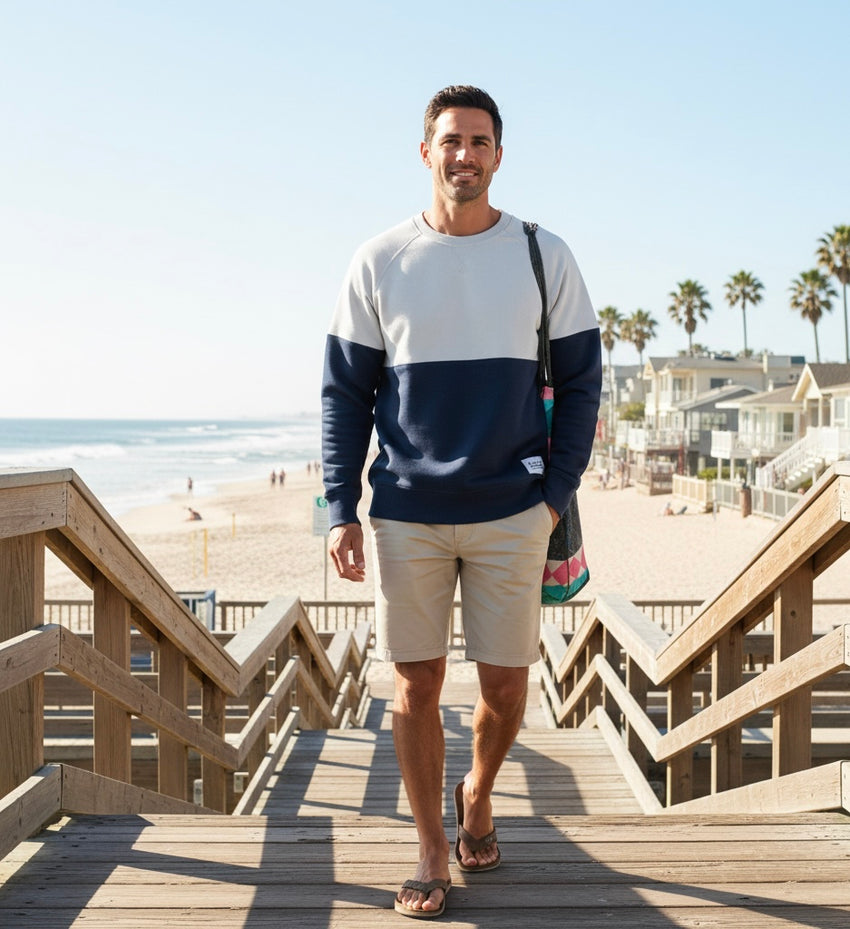 The Dual - Organic Raglan Crew